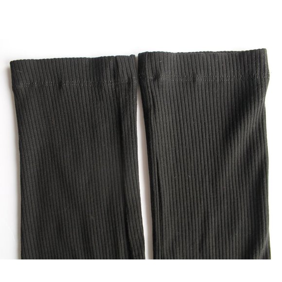 Reformation Chrissi Jumpsuit / Size 2 / Black Lace-Up Fitted Ribbed - Picture 10 of 10